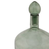 Smoked Sage Glass Bottle With Stopper - Thumb 2