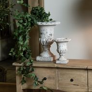 Fluted Stone Ceramic Urn - Thumb 4