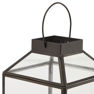 Glass Top Small Black Lantern - Thumb 2