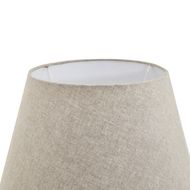 Darcy Antique White Candlestick Table Lamp With Linen Shade - Thumb 3