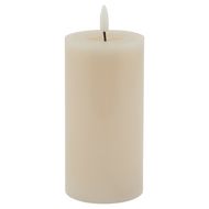 Luxe Collection Melt Effect 3x6 Taupe LED Wax Candle - Thumb 1