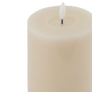 Luxe Collection Melt Effect 3.5x9 Taupe LED Wax Candle - Thumb 2