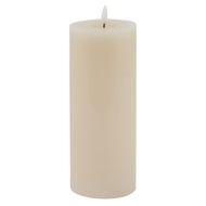 Luxe Collection Melt Effect 3.5x9 Taupe LED Wax Candle - Thumb 1