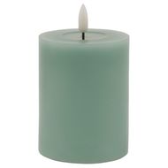 Luxe Collection Melt Effect 3x4 Sage LED Wax Candle - Thumb 1