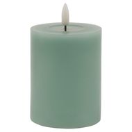 Luxe Collection Melt Effect 3x4 Sage LED Wax Candle - Thumb 1