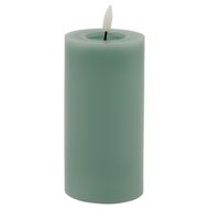 Luxe Collection Melt Effect 3x6 Sage LED Wax Candle - Thumb 1