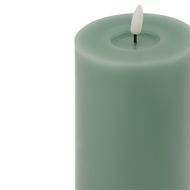 Luxe Collection Melt Effect 3.5x9 Sage LED Wax Candle - Thumb 2