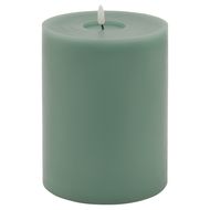 Luxe Collection Melt Effect 6x8 Sage LED Wax Candle - Thumb 1