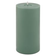 Luxe Collection Melt Effect 6x12 Sage LED Wax Candle - Thumb 1
