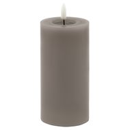 Luxe Collection Melt Effect 3x6 Grey LED Wax Candle - Thumb 1