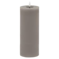 Luxe Collection Melt Effect 3.5x9 Grey LED Wax Candle - Thumb 1