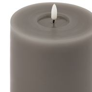 Luxe Collection Melt Effect 5x5 Grey LED Wax Candle - Thumb 2