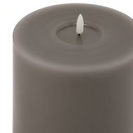 Luxe Collection Melt Effect 6x8 Grey LED Wax Candle - Thumb 2