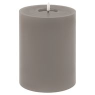 Luxe Collection Melt Effect 6x8 Grey LED Wax Candle - Thumb 1