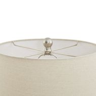 Lattice Ceramic Table Lamp With Linen Shade - Thumb 3