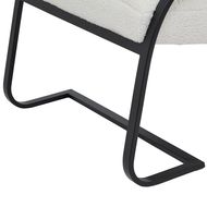 Bouclé Ribbed Ark Chair - Thumb 5
