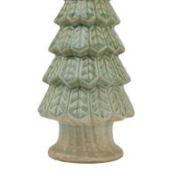Light Green Ceramic Fir Tree With Base - Thumb 3