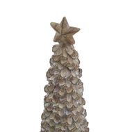 Medium Beige Cedar Tree With Star - Thumb 2