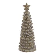 Small Beige Cedar Tree With Star - Thumb 1