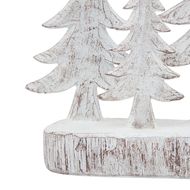 Small Three Snowy Pine Tree Sculpture - Thumb 3