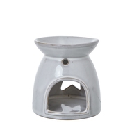 White Ceramic Star Cut-Out Wax Melt Tealight Holder - Thumb 2