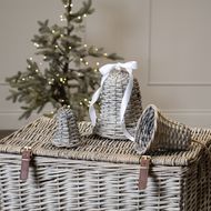 The Noel Collection Small Wicker Bell Decoration - Thumb 4