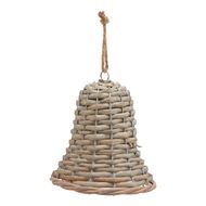 The Noel Collection Medium Wicker Bell Decoration - Thumb 1