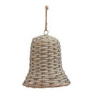 The Noel Collection Large Wicker Bell Decoration - Thumb 1