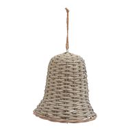 The Noel Collection Extra Large Wicker Bell Decoration - Thumb 1