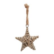 The Noel Collection Small Wicker Star Decoration - Thumb 1