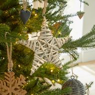 The Noel Collection Medium Wicker Star Decoration - Thumb 3