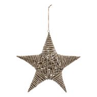 The Noel Collection Extra Large Wicker Star Decoration