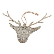 The Noel Collection Wicker Hanging Reindeer - Thumb 2