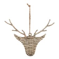 The Noel Collection Wicker Hanging Reindeer - Thumb 1