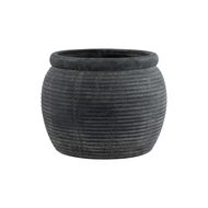 Amalfi Grey  Rimmed Plant Pot - Thumb 1