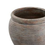 Siena Brown   Rimmed Large Plant Pot - Thumb 2