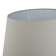 Siena Brown  Round Table Lamp With Linen Shade - Thumb 3