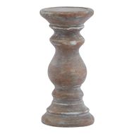 Siena Small Brown  Column Candle Holder - Thumb 1