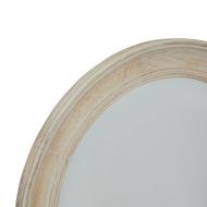 Washed Wood Round Framed Mirror - Thumb 2