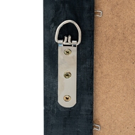 Black Wood Large Window Mirror - Thumb 6