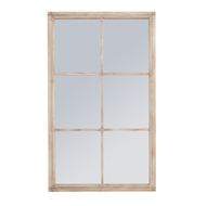 Washed Wood Large Window Mirror - Thumb 1