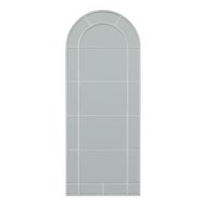 White Large Arched Window Mirror - Thumb 1
