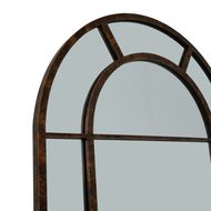 Rust Effect Large Arched Window Mirror - Thumb 2