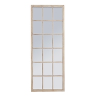 Tall Washed Wood Window Mirror - Thumb 1