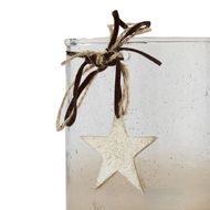 Coffee Ombre Collection Large Candle Holder Votive With Star - Thumb 2