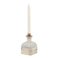 Burnished Dipped and Aged Brass Candle Holder Vase - Thumb 1