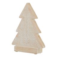 White Wash Collection Wooden Patterned Decorative Tree - Thumb 1