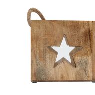 Natural Wooden Star Tealight Candle Holder - Thumb 3