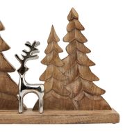 Wood And Metal Tree And Reindeer Decoration - Thumb 3
