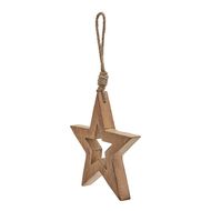 Natural Wooden Hanging Star - Thumb 1